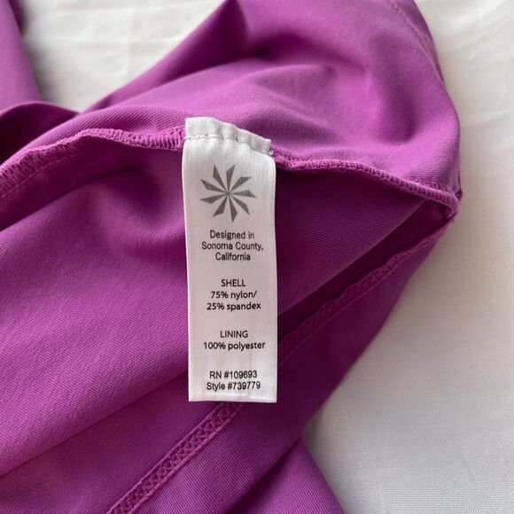 Athleta Purple Nylon Spandex Sleeveless Halter Maxi Dress Size XXS Women’s - Picture 6 of 8